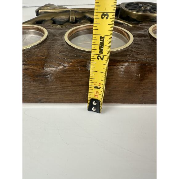 Vintage Barometer Humidity Thermometer MCM Retro Equestrian - Picture 7 of 9